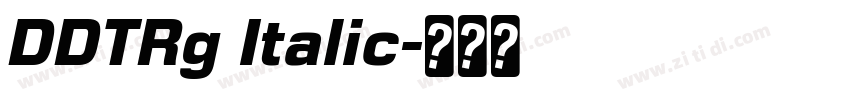 DDTRg Italic字体转换